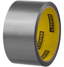STAYER 48 мм, 10 м, серебристая, армированная лента, Professional (12080-50-10)