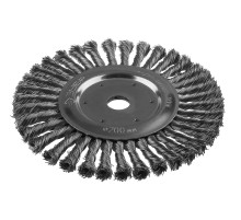 ЗУБР 200 х 22 мм, жгутированная стальная проволока 0.5 мм, щетка дисковая для УШМ, Профессионал (35190-200)