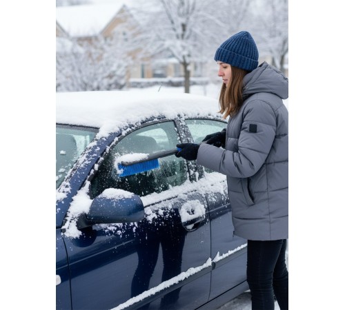 ЗУБР щетка от снега автомобильная со скребком, 625 мм, Профессионал (61064-061)