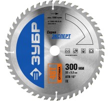 ЗУБР Оптима, 300 x 32 мм, 48Т, пильный диск по дереву, Профессионал (36903-300-32-48)