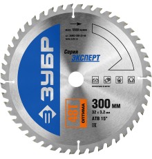 ЗУБР Оптима, 300 x 32 мм, 48Т, пильный диск по дереву, Профессионал (36903-300-32-48)