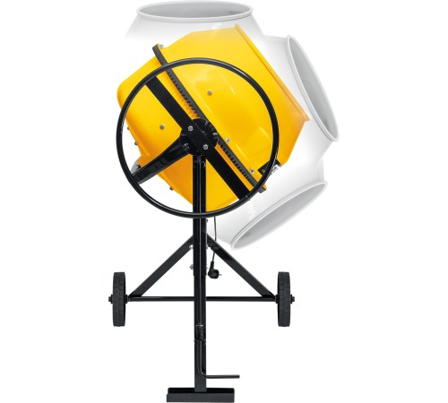 STEHER 120 л, 550 Вт, бетоносмеситель с полиамидным венцом (CM-120)