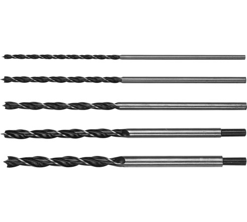 STAYER Maxdrill, 5 шт, 6-8-10-12-14 х 300 мм, набор сверл по дереву (2943-300-H5)