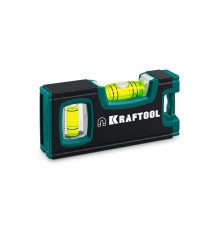 KRAFTOOL KOMPAKT-100, 100 мм, усиленный профиль, глазок из ударопрочного акрила, компактный магнитный уровень (34580)