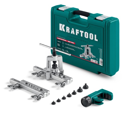 Набор для развальцовки и резки KRAFTOOL Universal-METRIC 4 - 18 мм