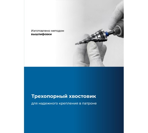 ЗУБР BLACK FORCE 4-39мм, 14 ступеней, винтовая проточка, сверло ступенчатое, ПРОФЕССИОНАЛ (29671-4-39-14)