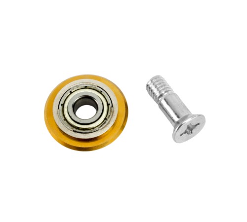 Ролик режущий с подшипником для плиткореза, 22х6х6мм, TiN Denzel