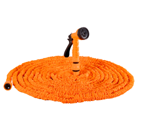 Набор для полива с растягивающимся шлангом 22м Вихрь