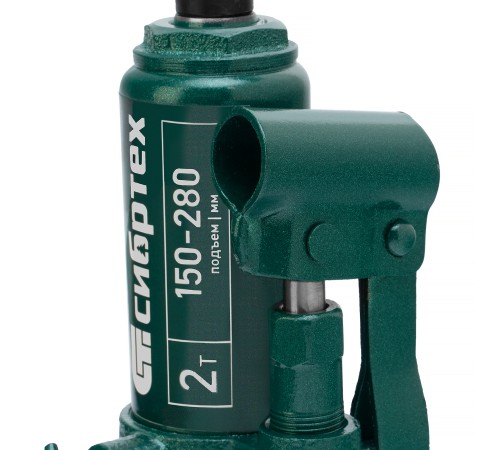 Домкрат гидравлический бутылочный, 2 т, 150-280 мм Сибртех