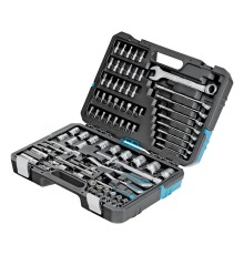 Набор инструментов, 1/4", 1/2", CrV, 120 зубьев, 82 предмета Gross