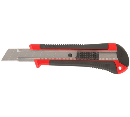 Нож технический "Тренд" 18 мм усиленный, прорезиненный КУРС