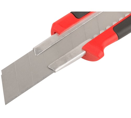 Нож технический "Тренд" 18 мм усиленный, прорезиненный КУРС