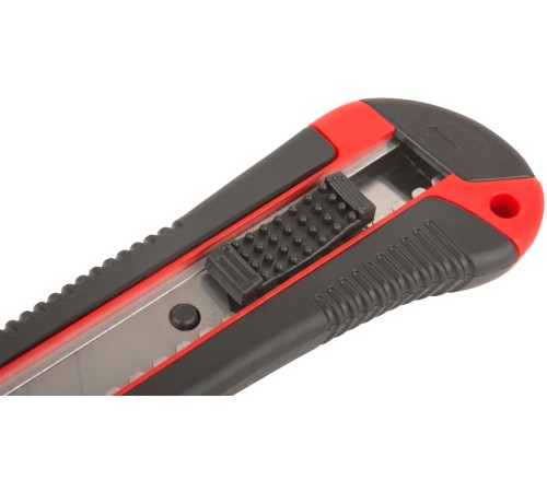 Нож технический "Тренд" 18 мм усиленный, прорезиненный КУРС