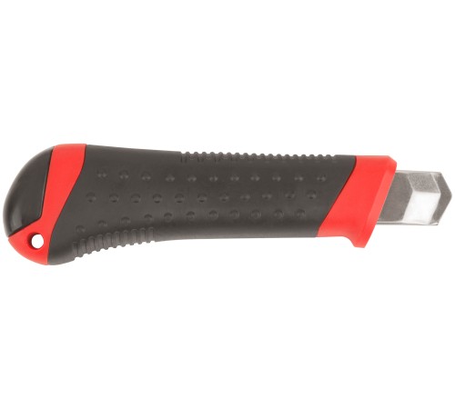 Нож технический "Тренд" 18 мм усиленный, прорезиненный КУРС