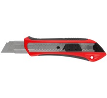 Нож технический "Рубин" 25 мм усиленный, прорезиненный КУРС