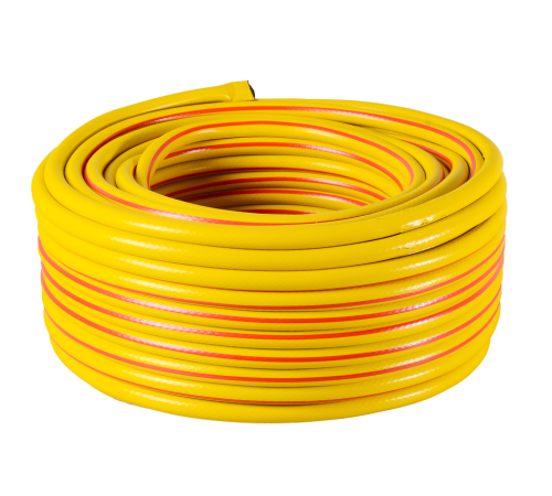 Шланг поливочный ПВХ, трёхслойный усиленный, 1/2, 50м Вихрь