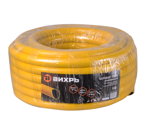 Шланг поливочный ПВХ, трёхслойный усиленный, 1", 25м Вихрь Шланг поливочный ПВХ, трёхслойный усиленный, 1", 25м Вихрь