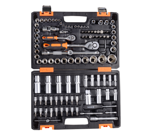 Набор инструментов, 1/2", 1/4", CrV, в кейсе 108 предметов Вихрь