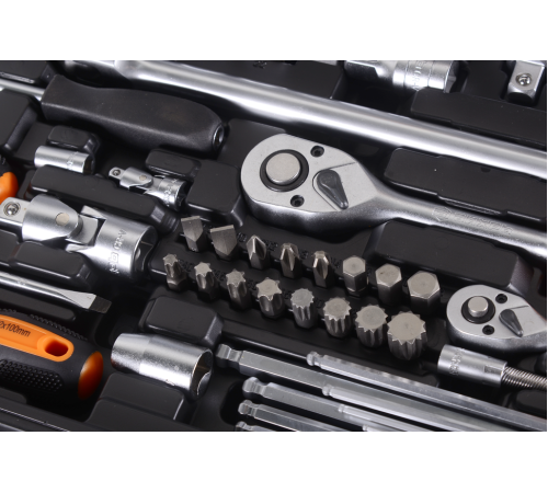 Набор инструментов, 1/2", 1/4", CrV, в кейсе 151 предмет Вихрь