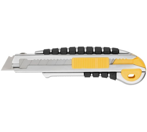 Нож технический 18 мм усиленный прорезиненный, кассета 5 лезвий, Профи FIT IT Нож технический 18 мм усиленный прорезиненный, кассета 5 лезвий, Профи FIT IT