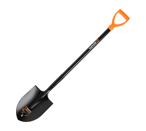 Штыковая лопата Вихрь с изогнутой тулейкой, металлический черенок