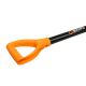 Штыковая лопата Вихрь с изогнутой тулейкой, металлический черенок