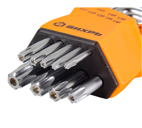 Набор ключей имбусовых Вихрь Torx , 9 шт, T10-T50
