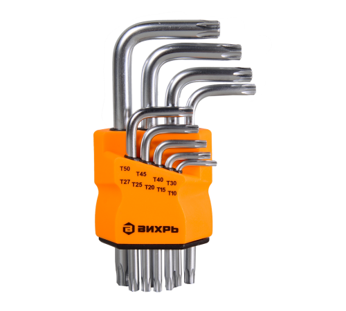 Набор ключей имбусовых Вихрь Torx , 9 шт, T10-T50