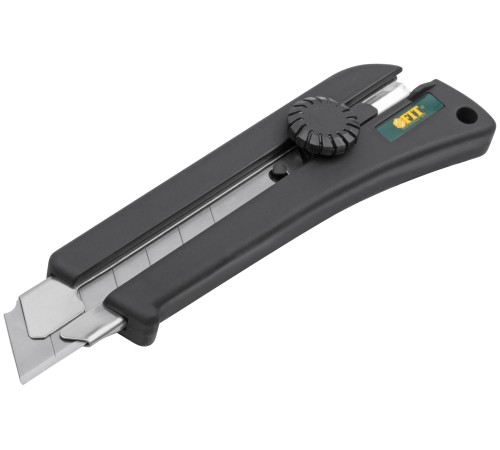 Нож технический 25 мм усиленный, эластичн.корпус, с вращ.прижимом "Профи" FIT HQ Нож технический 25 мм усиленный, эластичн.корпус, с вращ.прижимом "Профи" FIT HQ