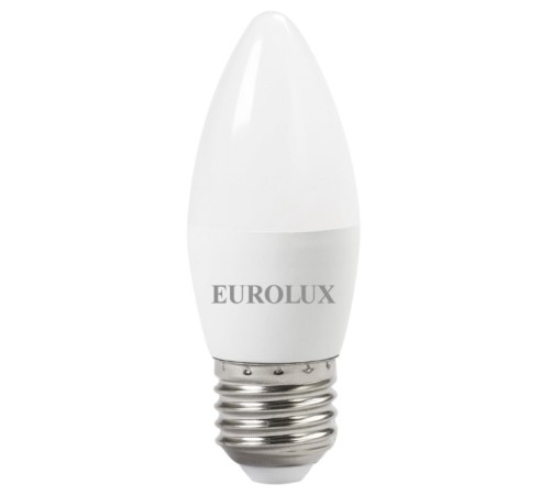Лампа светодиодная EUROLUX LL-E-C37-6W-230-2,7K-E27 Лампа светодиодная EUROLUX LL-E-C37-6W-230-2,7K-E27