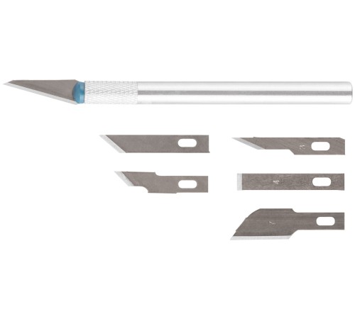 Нож макетный c 6 лезвиями КУРС