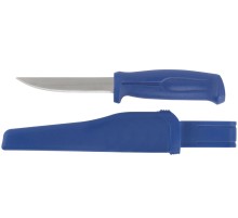 Нож строительный, нержавеющая сталь, пластиковая ручка, лезвие 100 мм MOS