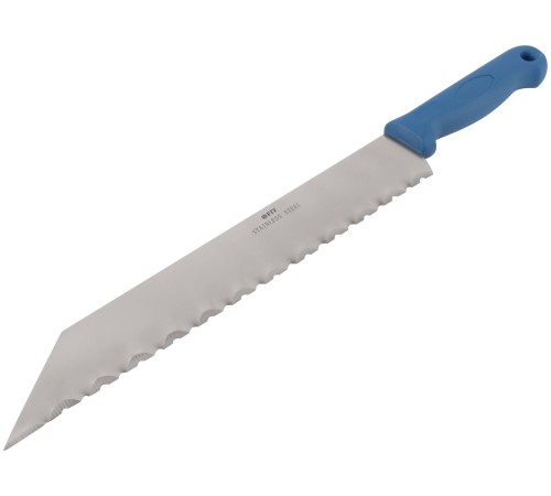 Нож для резки теплоизоляционных плит, лезвие 340х50 мм, нерж.сталь, пластиковая ручка FIT IT