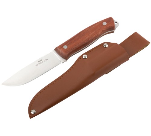 Нож туриста, нерж.сталь, деревянная ручка, лезвие 105 мм FIT IT