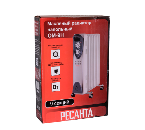 Масляный радиатор РЕСАНТА ОМ-9Н Масляный радиатор РЕСАНТА ОМ-9Н