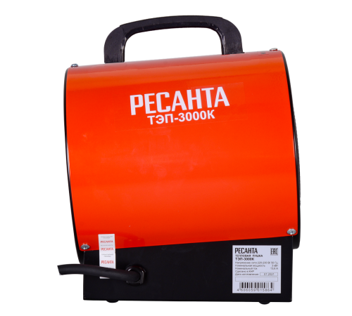 Электрическая теплопушка РЕСАНТА ТЭП-3000К Электрическая теплопушка РЕСАНТА ТЭП-3000К