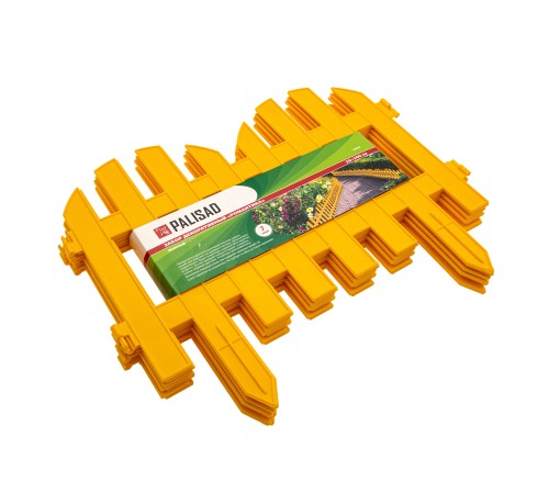 Забор декоративный "Романтика", 28 х 300 см, желтый, Palisad Забор декоративный "Романтика", 28 х 300 см, желтый, Palisad