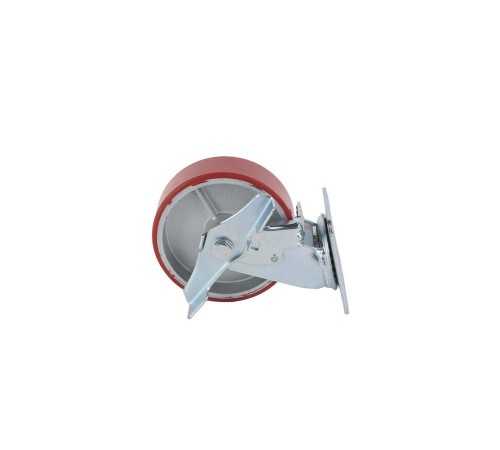 Колесо большегрузное поворотное SCpb 63 150 
мм полиуретановое с тормозом (N)