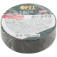 Изолента ПВХ самозатухающая 19 мм х 0,13 мм х 10 м ( черная ) FIT IT