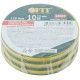 Изолента ПВХ самозатухающая 19 мм х 0,13 мм х 10 м ( желто-зеленая ) FIT IT