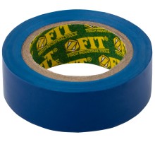Изолента ПВХ 19 мм х 0,13 мм х 10 м ( синяя ) FIT IT Изолента ПВХ 19 мм х 0,13 мм х 10 м ( синяя ) FIT IT