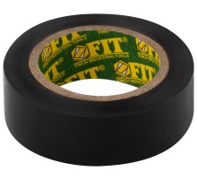 Изолента ПВХ 19 мм х 0,13 мм х 10 м ( черная ) FIT IT