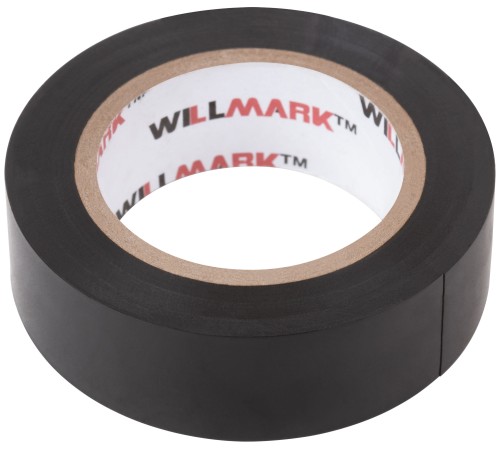 Изолента ПВХ самозатухающая WILLMARK  19 мм х 0,16 мм х 10 м ( черная ) CHINA Изолента ПВХ самозатухающая WILLMARK  19 мм х 0,16 мм х 10 м ( черная ) CHINA