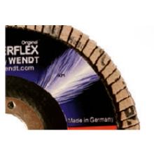 Уменьшенные лепестковые тарельчатые круги G-Wendt Powerflex Корунд Циркония (240812)