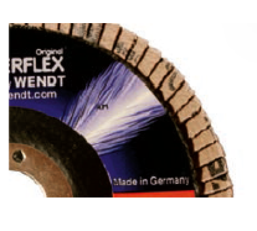 Уменьшенные лепестковые тарельчатые круги G-Wendt Powerflex Корунд Циркония (240832)
