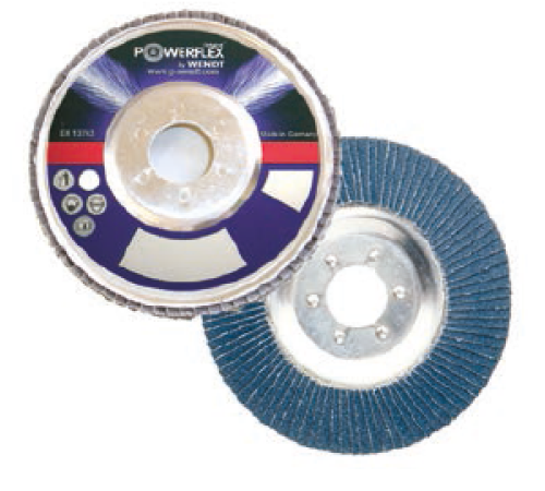 Лепестковые тарельчатые круги G-Wendt Powerflex Корунд Циркония с алюминиевой тарелкой (233102)