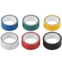 Изоленты ПВХ 19 мм х 0,13 мм х 3 м (6 шт., цветные) FIT IT