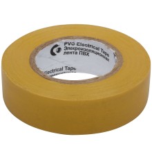 Изолента ROLLIX ПВХ 19 мм x 0,15 мм х 20 м, желтая РОС