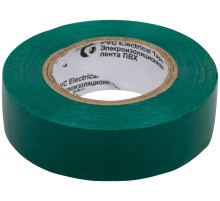 Изолента ROLLIX ПВХ 19 мм x 0,15 мм х 20 м, зеленая РОС