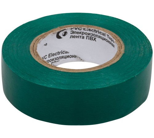 Изолента ROLLIX ПВХ 19 мм x 0,15 мм х 20 м, зеленая РОС Изолента ROLLIX ПВХ 19 мм x 0,15 мм х 20 м, зеленая РОС